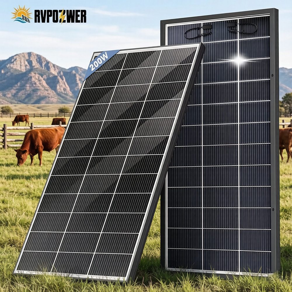 لوح طاقة شمسية ثنائي الوجه من  - مراجعة Solar Panel 200W وسعره