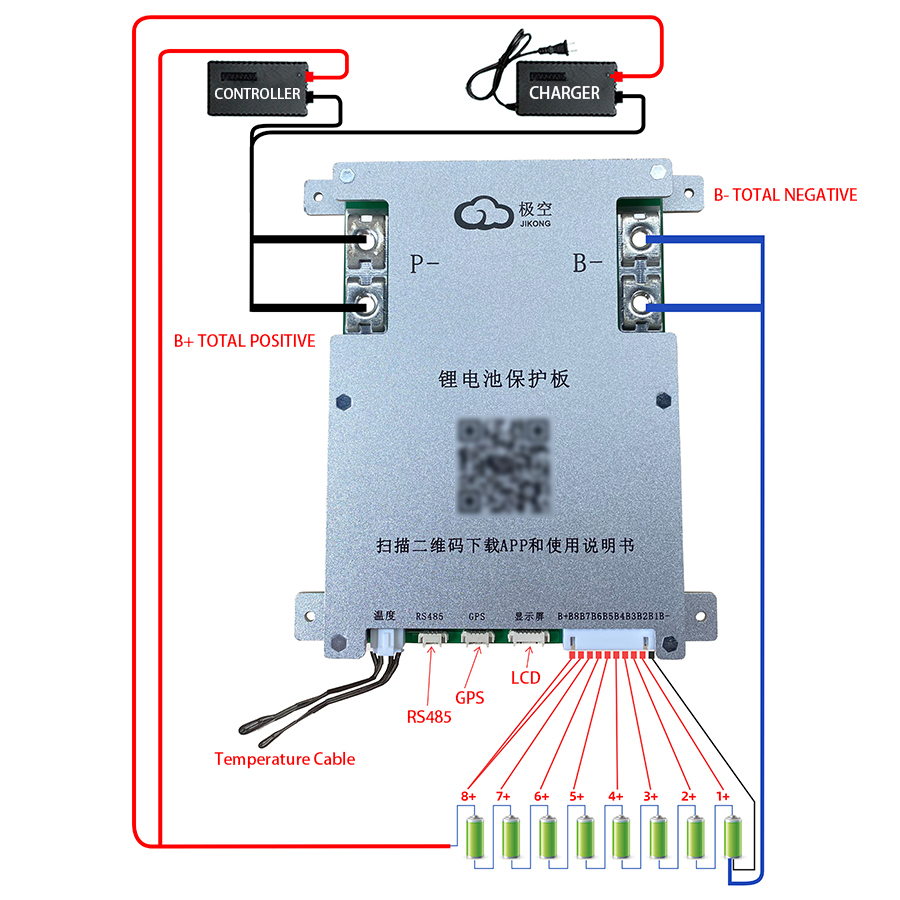 JK BMS 200A JK-B2A8S20P JKBMS  - مراجعة Lithium Battery 12V وسعره