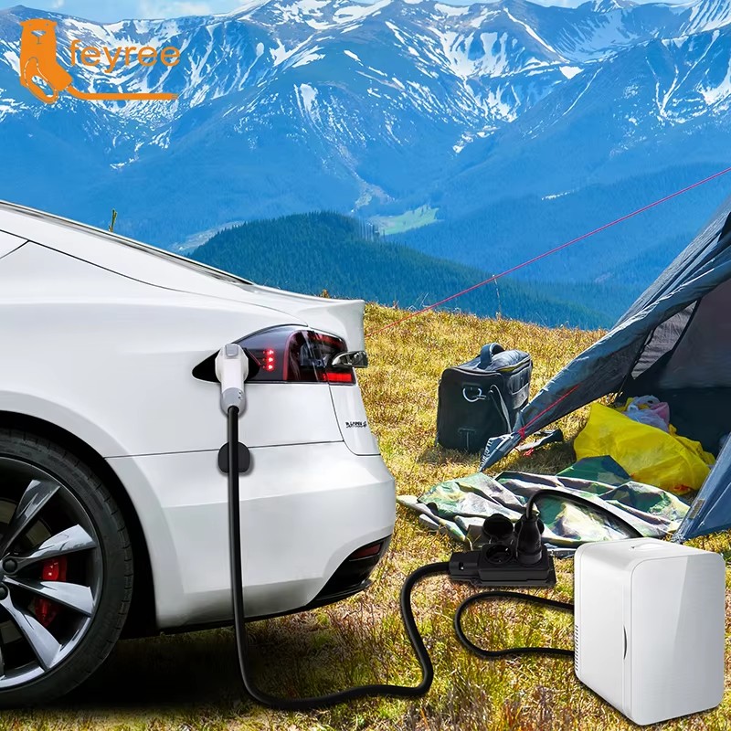 كابل تفريغ الطاقة Feyree V2L م - مراجعة Outdoor Power Station وسعره